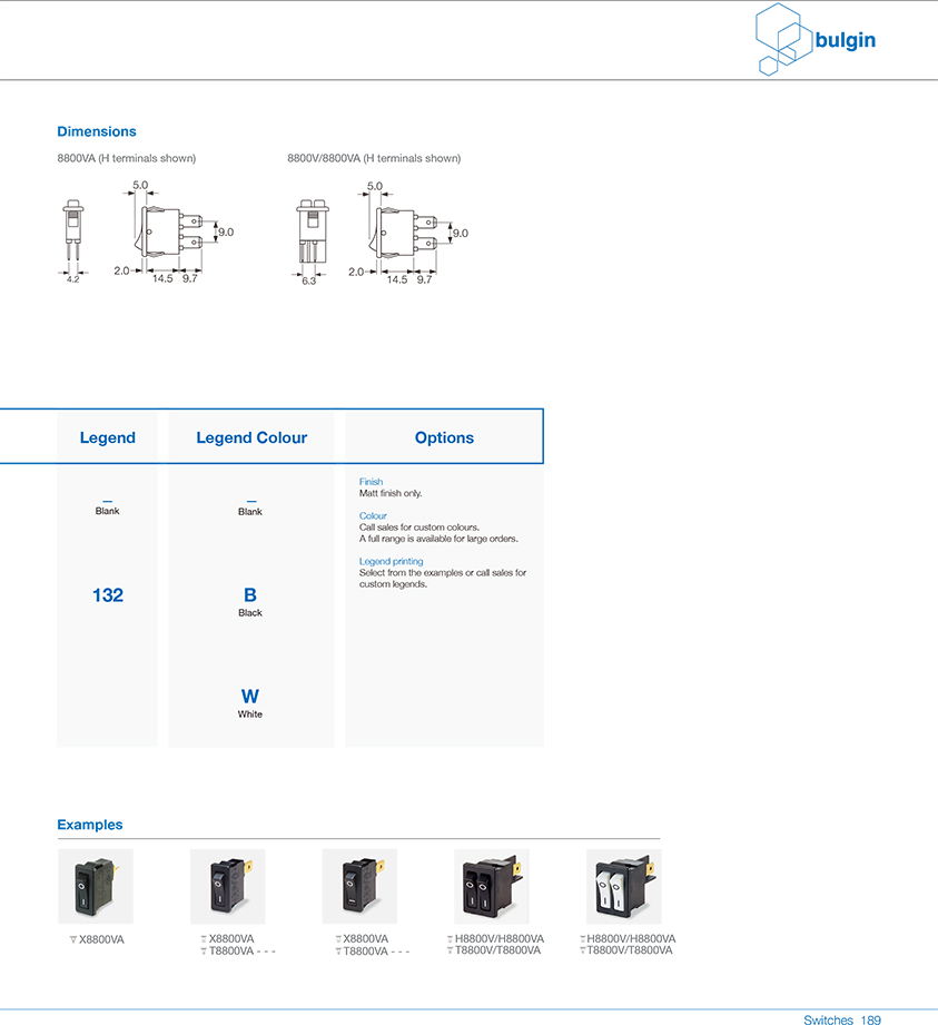 8800系列翹板開關(guān)功能